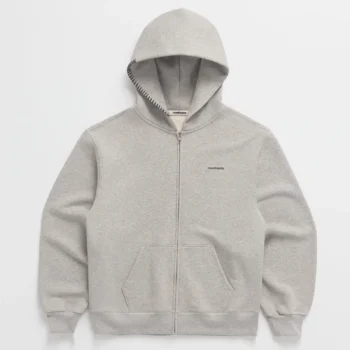 Heather Madhappy Classic Fleece Zip Up Hoodie