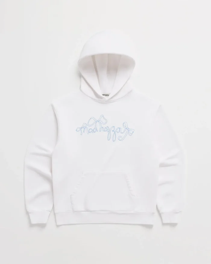 White Madhappy Bow Hoodie