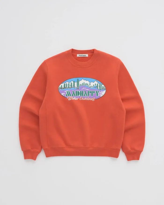 Red Madhappy Great Outdoors Crewneck