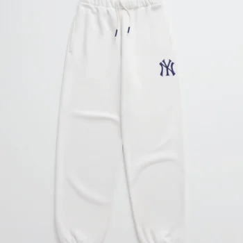 Madhappy Yankees Embroidered Fleece Sweatpants White