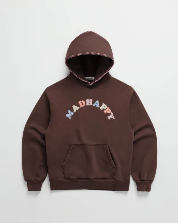 Plaid Cooper Fleece Hoodie Brown