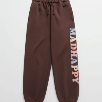 Plaid Cooper Fleece Sweatpant Brown