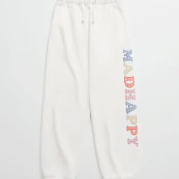 Plaid Cooper Fleece Sweatpant White